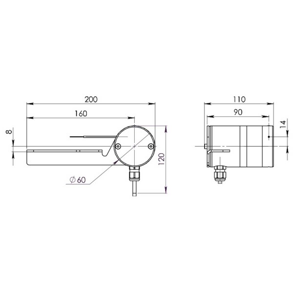 autopilot Cable Sensor for Port-Side Mounting - N°2 - comptoirnautique.com