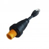 Câble adaptateur RJ45 vers réseau jaune