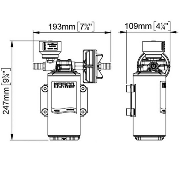 DP12/E Deck Wash Pump Kit - N°2 - comptoirnautique.com