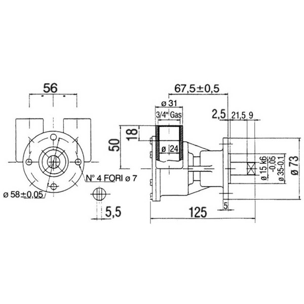Selbstansaugende Pumpe „-“ vom Typ Nauco FPR043 mit Flanschanschluss - N°6 - comptoirnautique.com