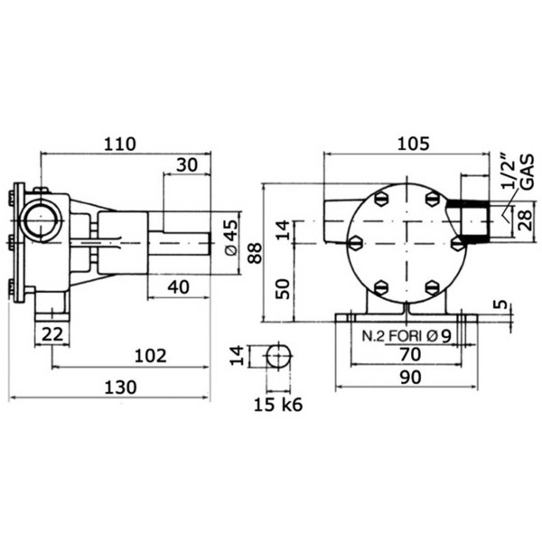 Selbstansaugende Pumpe „-“ vom Typ Nauco PM16 - N°4 - comptoirnautique.com