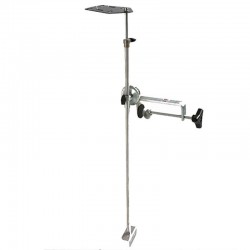 Canne pour échosondeur avec platine écran
