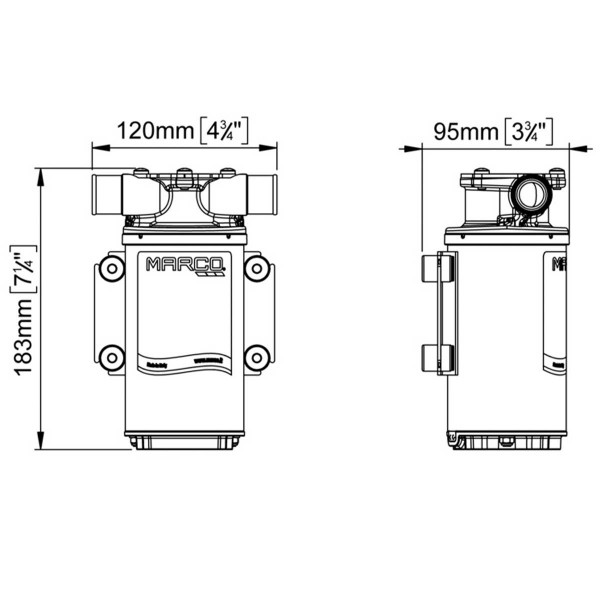 -UP1 Reversible Self-Priming Bilge Pump for Cars - N°3 - comptoirnautique.com