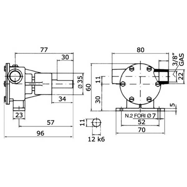 Pompe auto-amorçable type Nauco FPM005 - N°2 - comptoirnautique.com