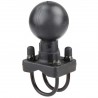 Base RAM com esfera D para fixação em tubos com Ø de 32 a 38 mm