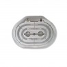 15x24'' Oval Alu watertight hinged hatch - Steel frame