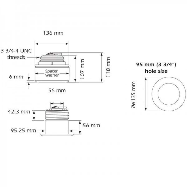Sonde SS164 2D Traversante 1kW - N°3 - comptoirnautique.com