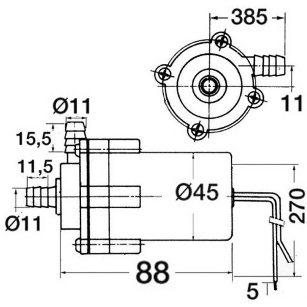 Bomba centrífuga para fregadero de 12 V - N°3 - comptoirnautique.com