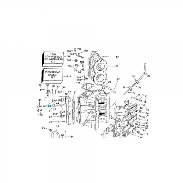 Thermostat für Johnson--- und Evinrude-Motoren - N°2 - comptoirnautique.com