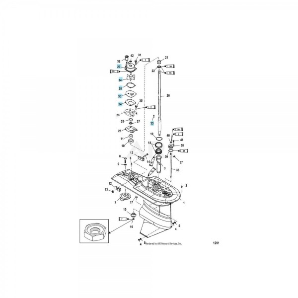 Kit pompe à eau pour moteurs Mercury - N°2 - comptoirnautique.com