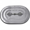 Wasserdichte Luke Alu Ovale 15x24'' - Zarge Stahl