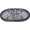 Escotilha estanque oval 15x24'' em alumínio - Estrutura em aço - N°2 - comptoirnautique.com
