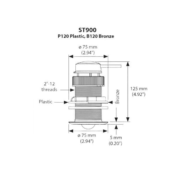 Capteur ST900 - câble 15m sans connecteur / fils nus - N°2 - comptoirnautique.com