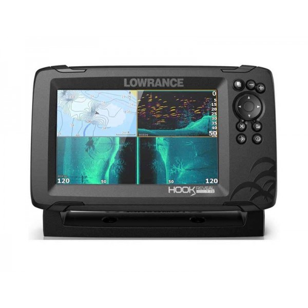 Lowrance Hook2 5 HDI SplitShot Echolot Fischfinder GPS Kartenplotter Kombigerät 