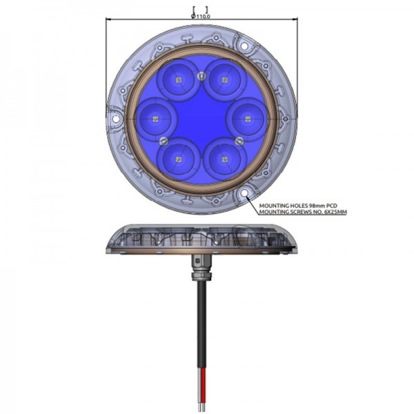 Led sous marine - Piranha P6 NITRO 12V - N°9 - comptoirnautique.com