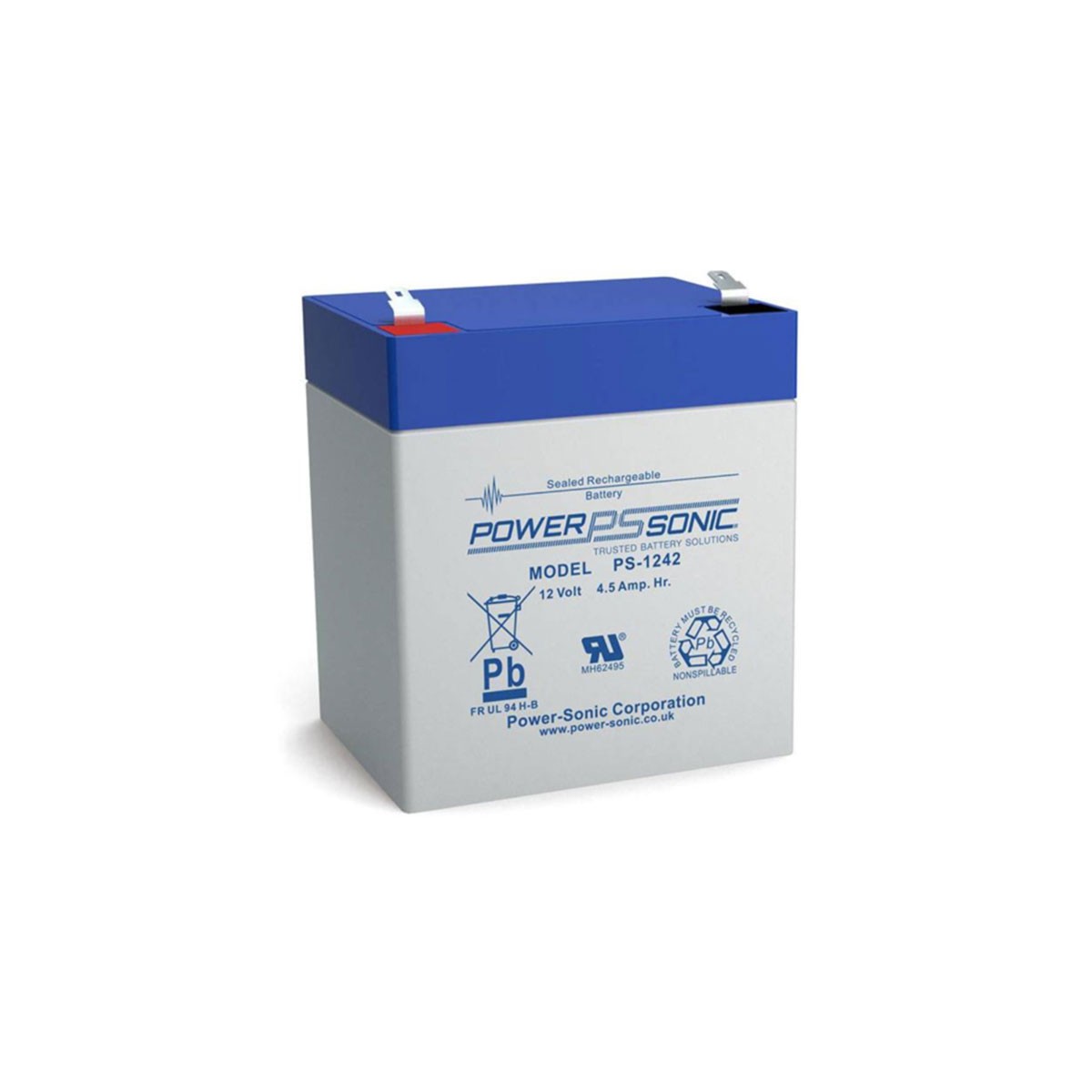 PowerSonic 12-volt fishfinder battery NAV-PS1242GB - Comptoir Nautique