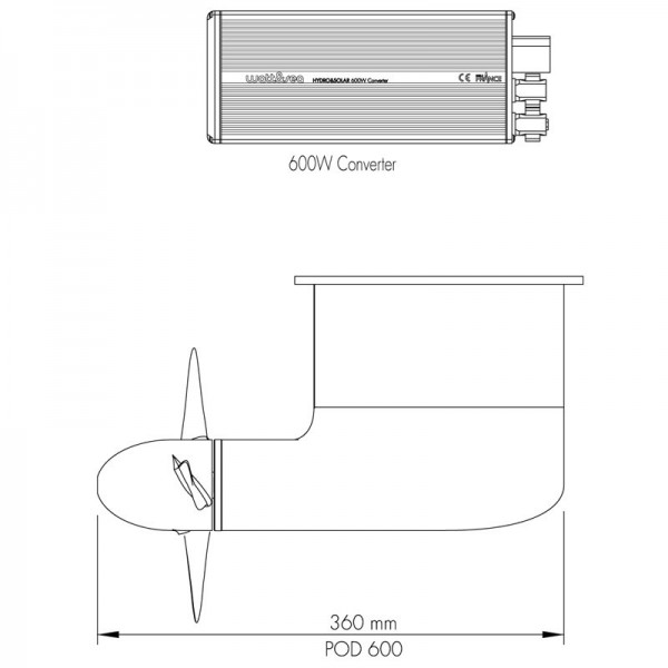 Generatore idroelettrico a flusso continuo POD 600 - N°4 - comptoirnautique.com