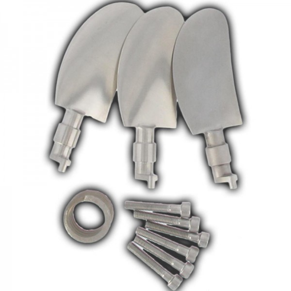 Kit di 3 lame Racing in acciaio inox - N°2 - comptoirnautique.com