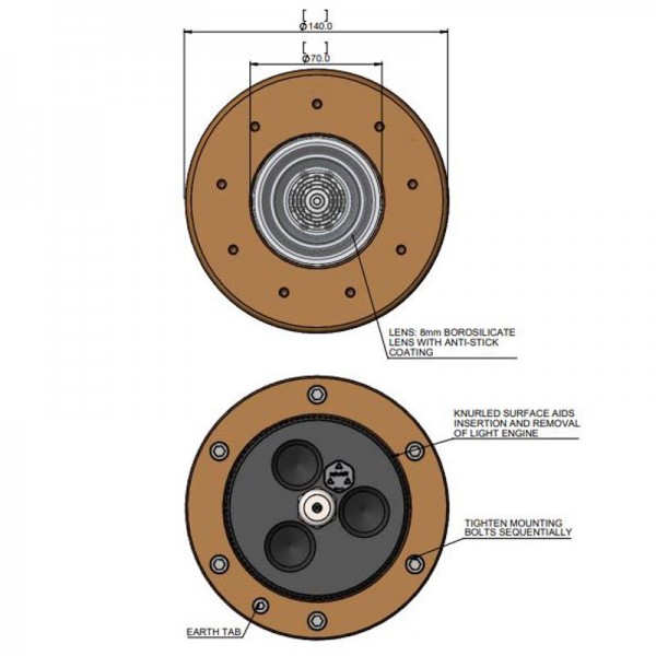 Led sous marine - Great White GW20 IFM 24V - N°8 - comptoirnautique.com