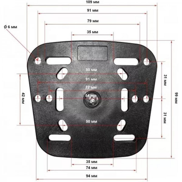 Base à clipser Spécial Float Tube + Porte Sonde - N°1 - comptoirnautique.com