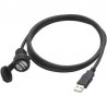 USB connector for flush mounting