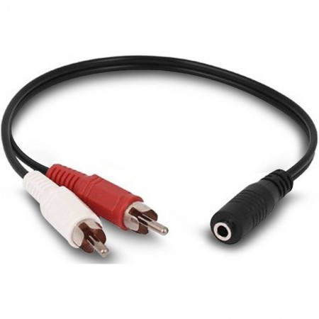 Connecteur auxiliaire, jack 3.5mm, connectique RCA, montage panneau