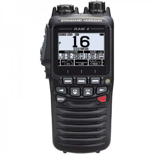 Ram4 Combiné filaire secondaire noir pour VHF - N°1 - comptoirnautique.com