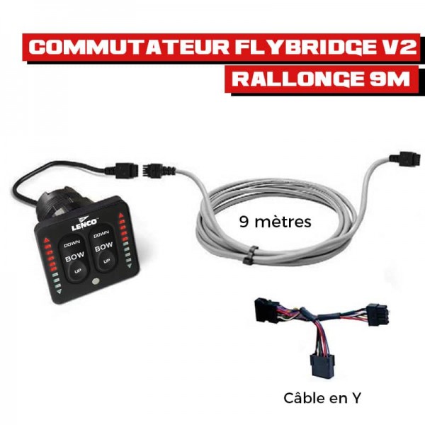 Flybridge V2 dual station switch kit for flaps Lenco - N°4 - comptoirnautique.com 