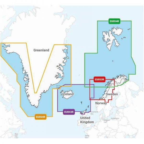 Carte Navionics+ REGULAR - Zone EUROPE DU NORD - N°5 - comptoirnautique.com