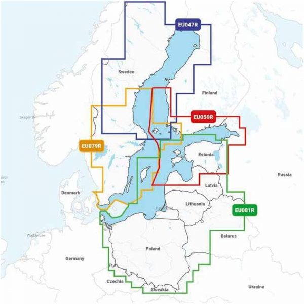 Carte Navionics+ REGULAR - Zone EUROPE DU NORD - N°1 - comptoirnautique.com
