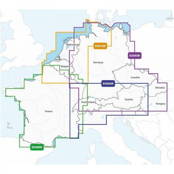 Carte Navionics+ REGULAR - Zone EUROPE CENTRALE - N°1 - comptoirnautique.com