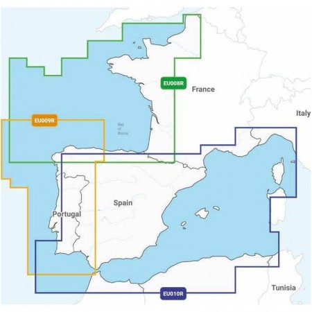 Carte Navionics REGULAR - Zone EUROPE DE L'OUEST
