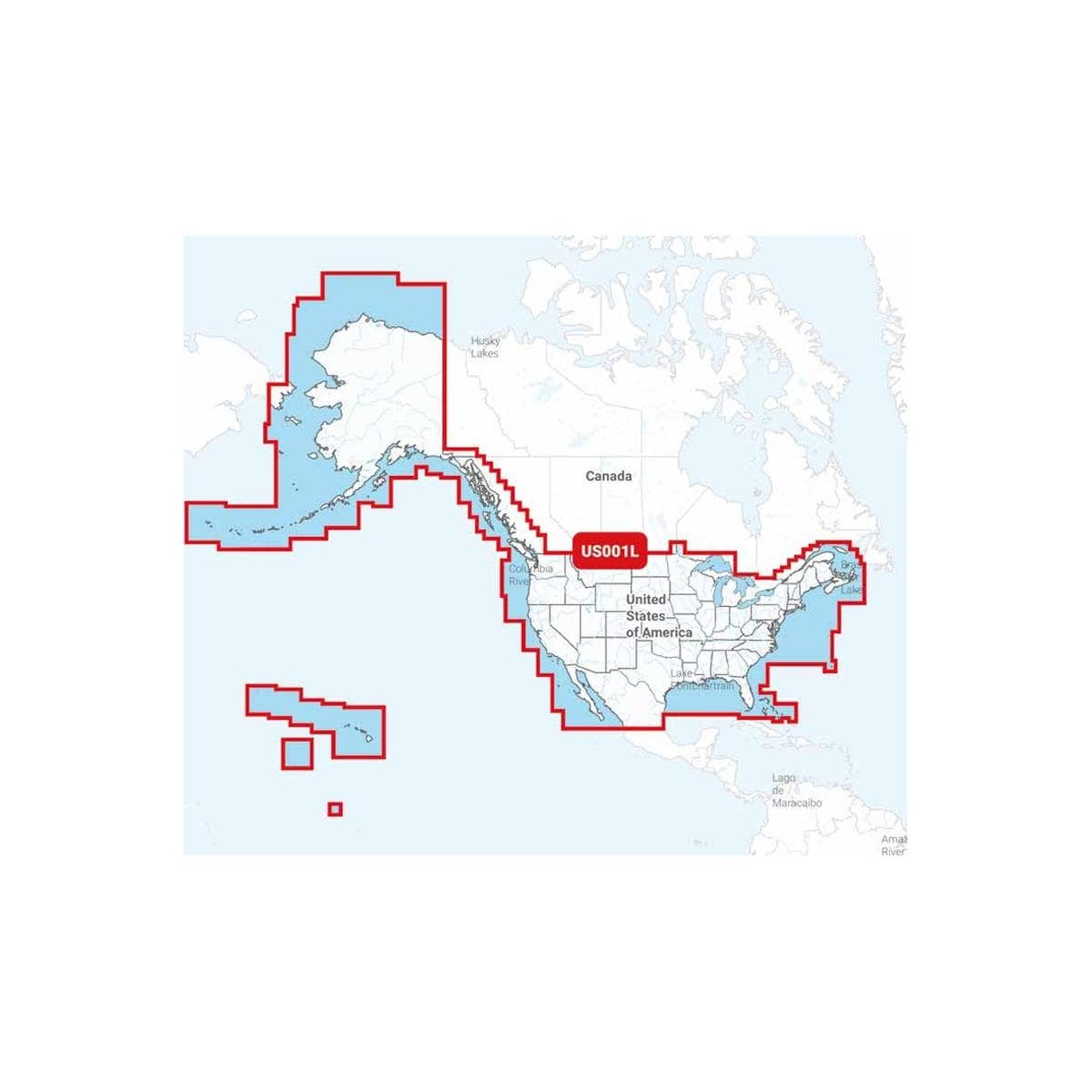Navionics Map Navionics+ LARGE - AMERICAS zone N-NAUS001L - Comptoir ...