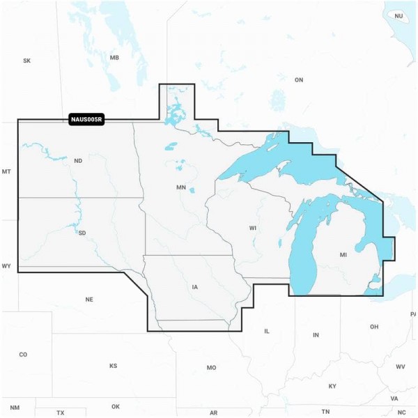 US005R Nord des États-Unis - N°6 - comptoirnautique.com