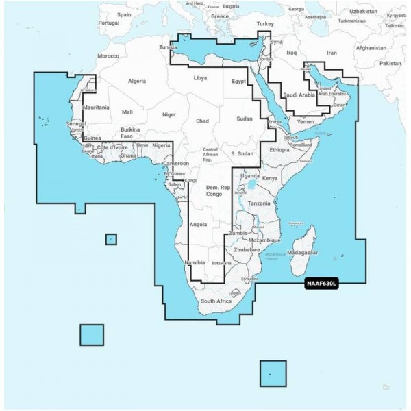 Carte Platinium+ LARGE - Zone AFRIQUE - N°2 - comptoirnautique.com 