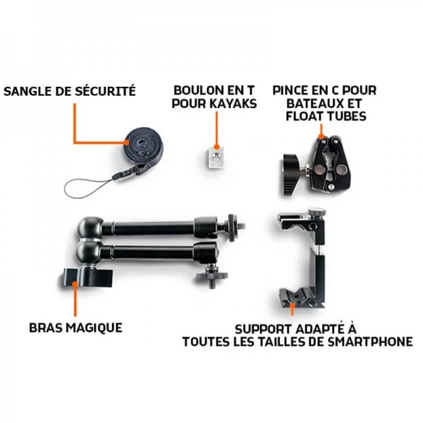 Support Smartphone pour Bateau et Kayak - N°2 - comptoirnautique.com