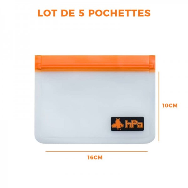 Pochette étanche IPX8 taille S - ORGADRYZER - Lot de 5 - N°2 - comptoirnautique.com