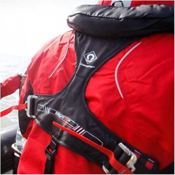 ErgoFit 190N OS automatic lifejacket Harness - Flashlight - Hood - N°6 - comptoirnautique.com 