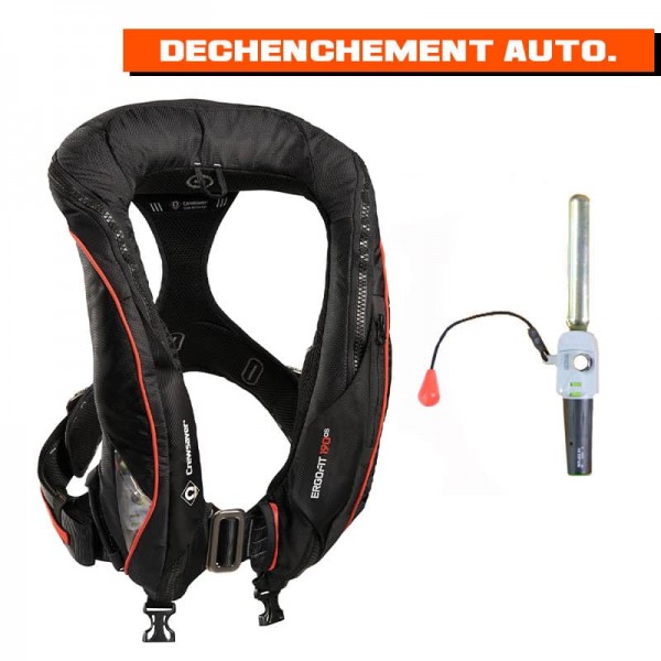 ErgoFit 190N OS automatic lifejacket Harness - Flashlight - Hood - N°11 - comptoirnautique.com 