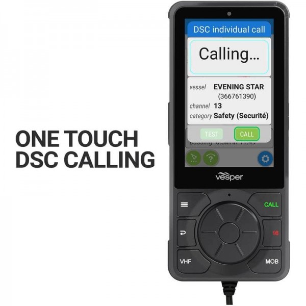 Vesper Cortex H1 - combiné VHF filaire tactile APPEL DSC EN UNE TOUCHE - N°13 - comptoirnautique.com
