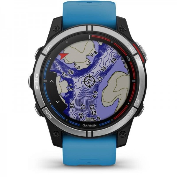 Montre connectée Quatix 7 de face fonction carte - N°6 - comptoirnautique.com