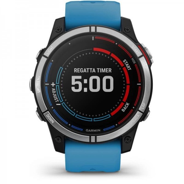 Montre connectée Quatix 7 de face fonction régate sail assist - N°7 - comptoirnautique.com