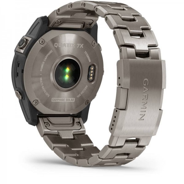 Garmin - Montre connectée Quatix 7X Solar - dos - chargement - N°9 - comptoirnautique.com