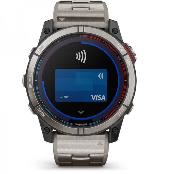 Garmin - Montre connectée Quatix 7X Solar - face - Garmin Pay - N°8 - comptoirnautique.com