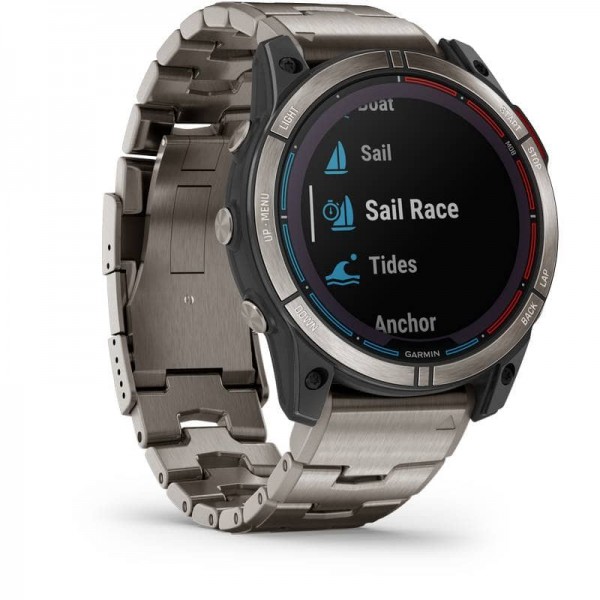 Garmin - Montre connectée Quatix 7X Solar - coté - Application sportive - N°2 - comptoirnautique.com