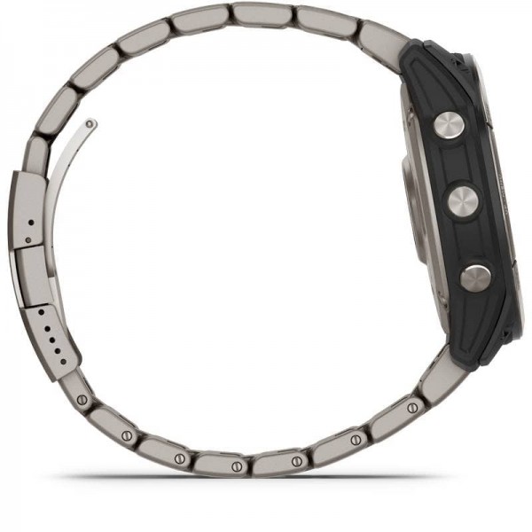 Garmin - Montre connectée Quatix 7X Solar - coté gauche - N°11 - comptoirnautique.com