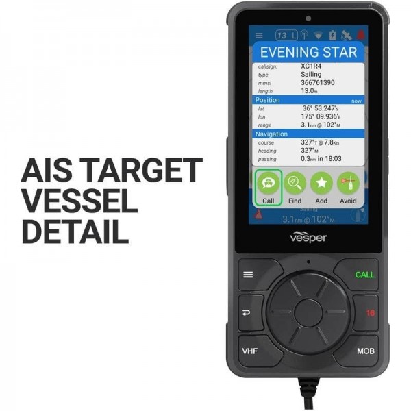 Cornetta touchscreen VHF per hub SmartAis Cortex M1 - N°7 - comptoirnautique.com