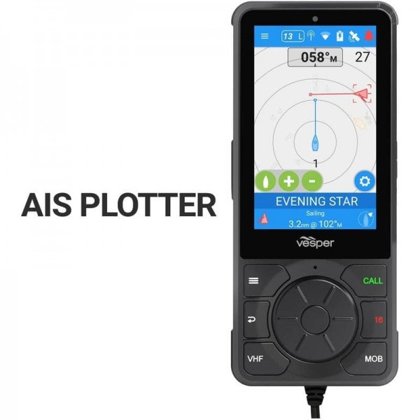 Microteléfono con pantalla táctil VHF para SmartAis Cortex M1 Hub - N°6 - comptoirnautique.com 