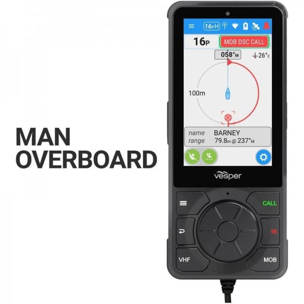 Cornetta touchscreen VHF per hub SmartAis Cortex M1 - N°12 - comptoirnautique.com