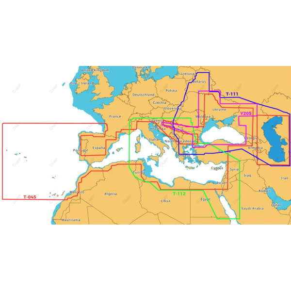 Carte C-MAP DISCOVER - Zone EUROPE de L'Est - N°1 - comptoirnautique.com 